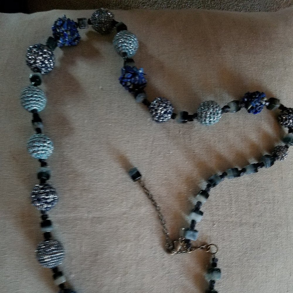 Chico's Shades of Blue 38" Necklace